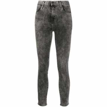 high rise skinny fit jeans