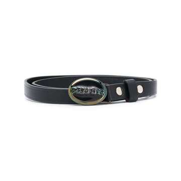 logo oval buckle belt