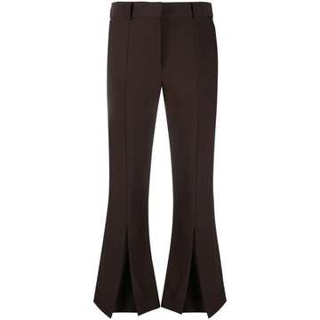 cropped flared trousers