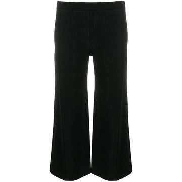 ribbed cropped trousers