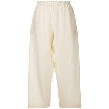 wide-leg cropped trouser