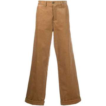 straight leg corduroy trousers