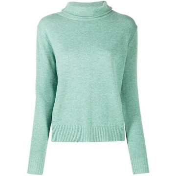 fine-knit roll-neck jumper