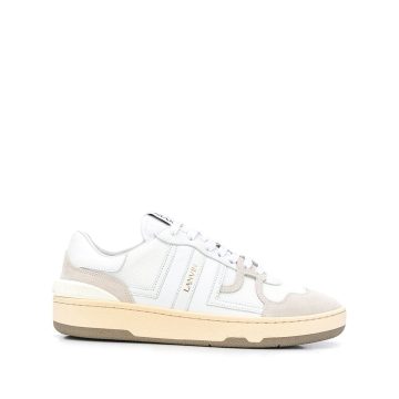 Clay leather low-top sneakers