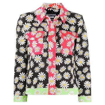 daisy print bomber jacket