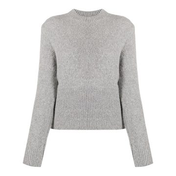 K patch crew-neck jumper