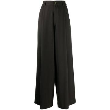 wide leg tailored trousers