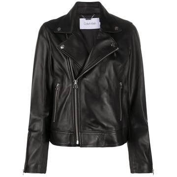 leather biker jacket