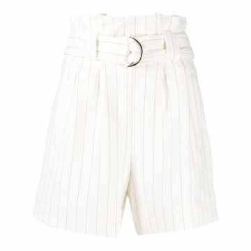 pinstripe paperbag shorts