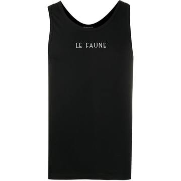 slogan print vest