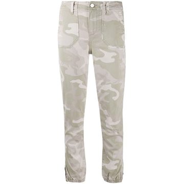 Mayslie camouflage print cropped jeans