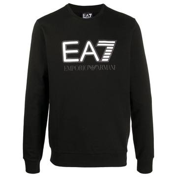 logo-print crew neck sweatshirt