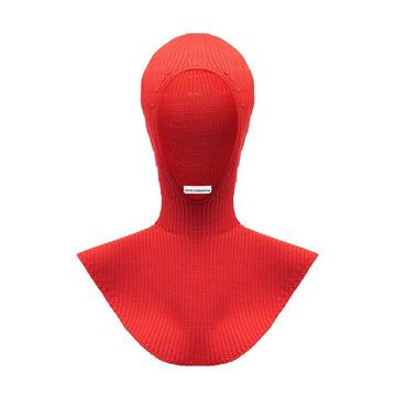 ribbed knit balaclava