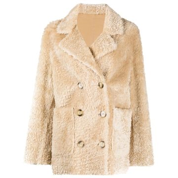 reversible shearling coat