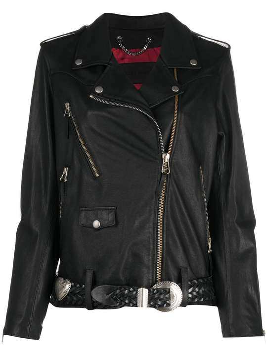 belted biker jacket展示图