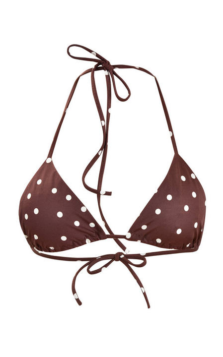 Dejando Huellas Polka-Dot String Bikini Top展示图