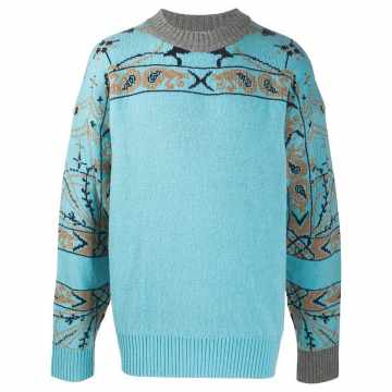 paisley pattern jumper