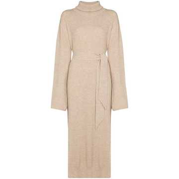 Canaan belted knit midi dress