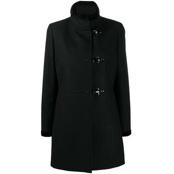 single breasted long sleeve coat