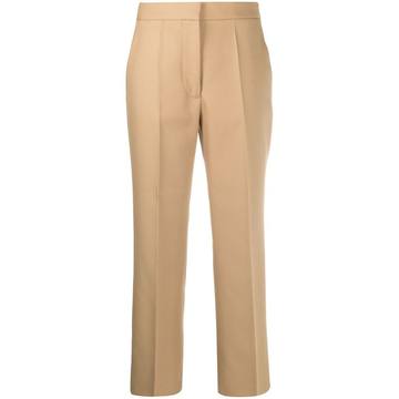 kick-flare cropped trousers