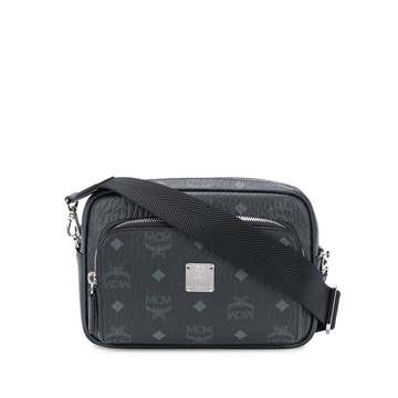 logo print shoulder bag