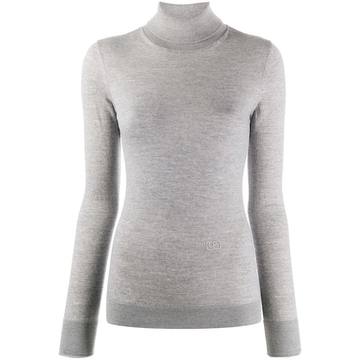 fine knit roll-neck jumper