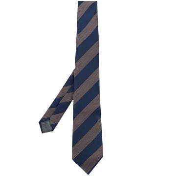 diagonally striped tie