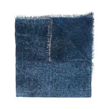 denim-look cashmere scarf