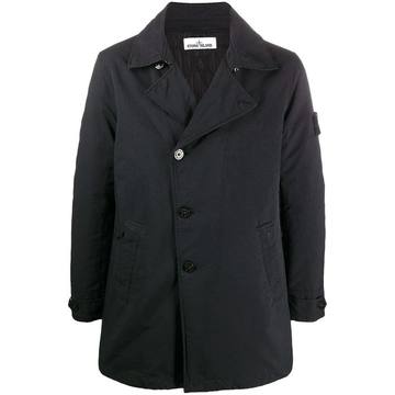 off-centre button down coat