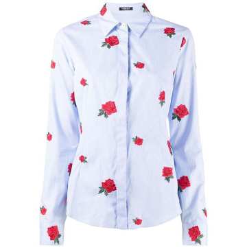 玫瑰刺绣衬衫