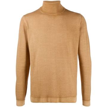 rib-trimmed merino wool jumper