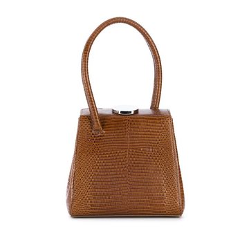 Mademoiselle embossed top handle bag