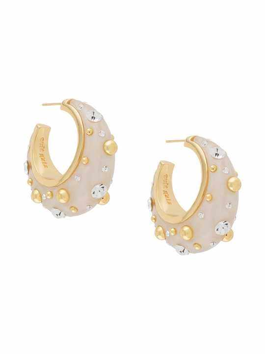 Mona studded hoop earrings展示图