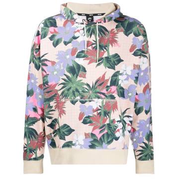 SB floral-print cotton hoodie