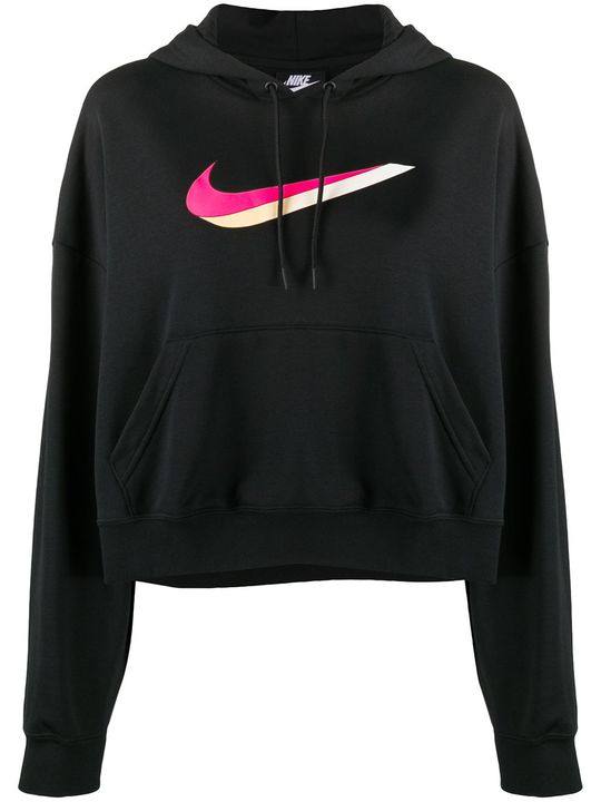 Swoosh print hoodie展示图