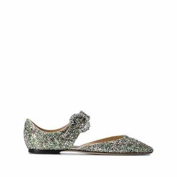 glitter ballerina shoes