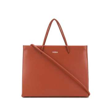 rectangle mini leather tote bag