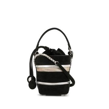 stripe mini bucket bag