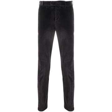 corduroy slim-fit trousers