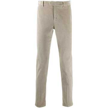 corduroy slim-fit trousers