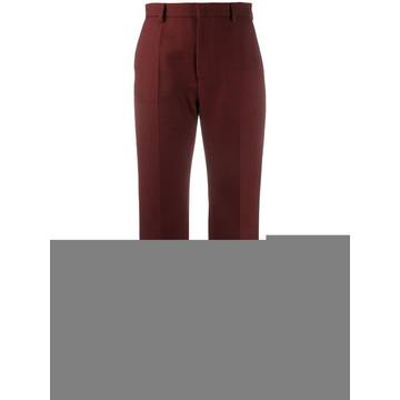 straight-leg tailored trousers