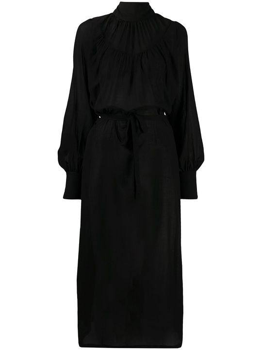 tie-waist tunic dress展示图