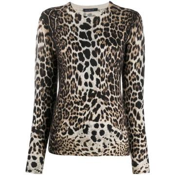 leopard print cashmere jumper