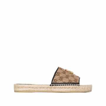 brown Pilar GG flat espadrilles