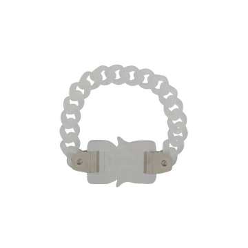 buckled chain-link bracelet