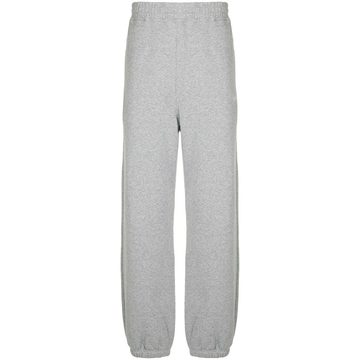 Stock embroidered logo track pants