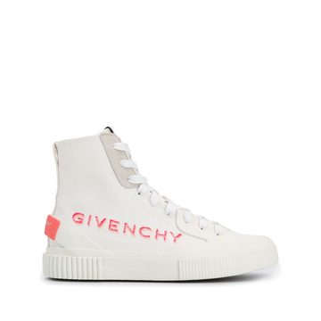 high-top tennis sneakers