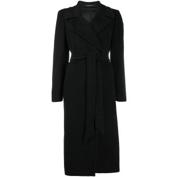 long sleeve belted trench coat