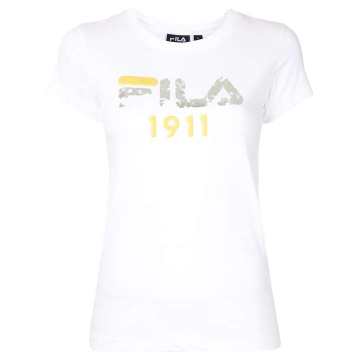 logo print slim fit T-shirt