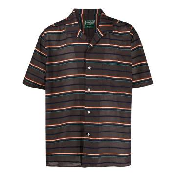 striped camp collar shirt